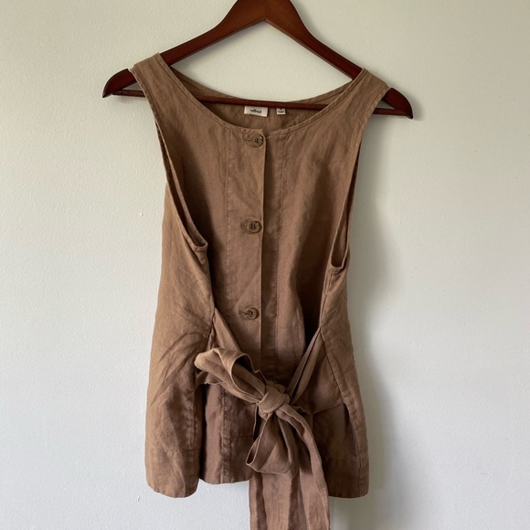 Aritzia Wilfred 100% Linen Vachel Blouse - Picture 4 of 10